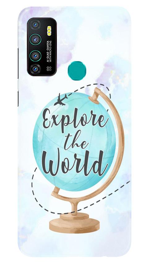 Explore the World Mobile Back Case for Infinix Hot 9 (Design - 207) Explore the World Case for Infinix Hot 9 (Design No. 207)