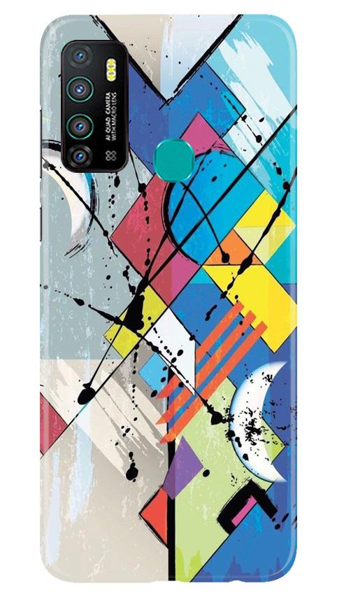 Modern Art Mobile Back Case for Infinix Hot 9 (Design - 235) Modern Art Case for Infinix Hot 9 (Design No. 235)