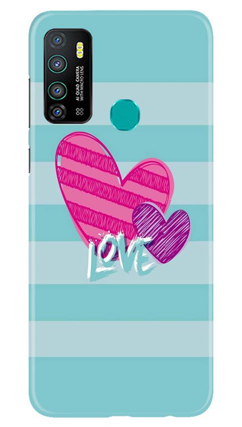 Love Mobile Back Case for Infinix Hot 9 (Design - 299) Love Case for Infinix Hot 9 (Design No. 299)