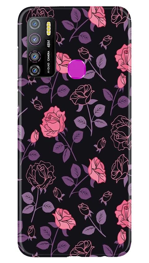 Rose Pattern Mobile Back Case for Infinix Hot 9 Pro (Design - 2) Rose Pattern Case for Infinix Hot 9 Pro