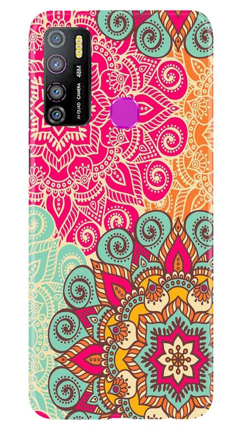 Rangoli art Mobile Back Case for Infinix Hot 9 Pro (Design - 6) Rangoli art Case for Infinix Hot 9 Pro