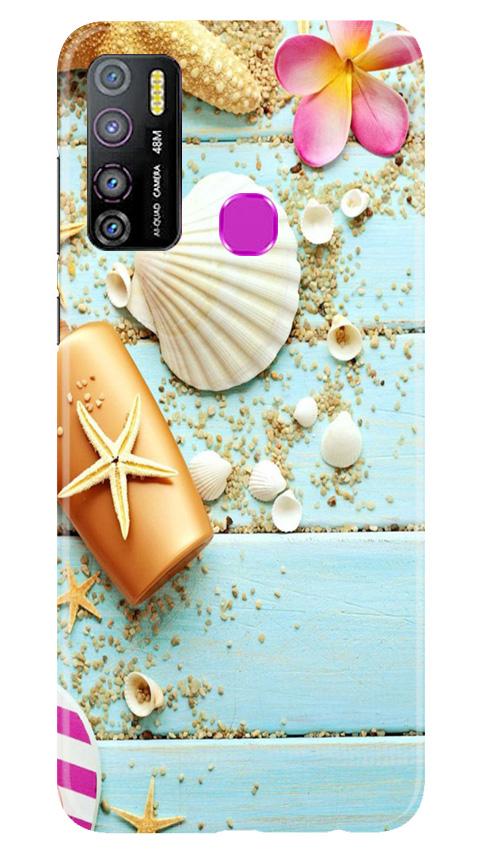 Sea Shells Mobile Back Case for Infinix Hot 9 Pro (Design - 63) Sea Shells Case for Infinix Hot 9 Pro