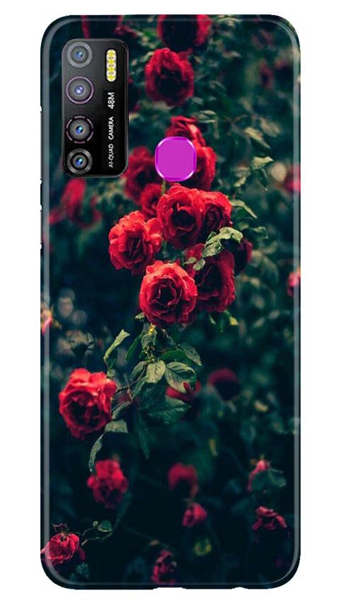 Red Rose Mobile Back Case for Infinix Hot 9 Pro (Design - 66) Red Rose Case for Infinix Hot 9 Pro