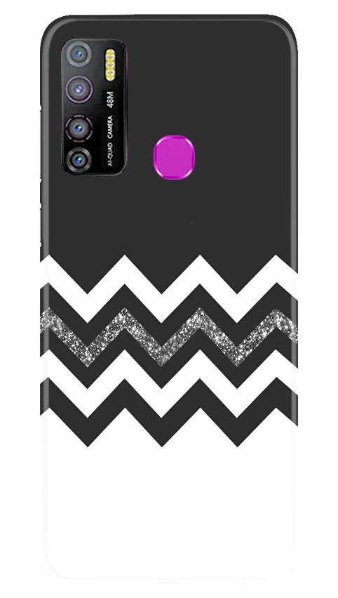 Black white Pattern2Mobile Back Case for Infinix Hot 9 Pro (Design - 83) Black white Pattern2Case for Infinix Hot 9 Pro