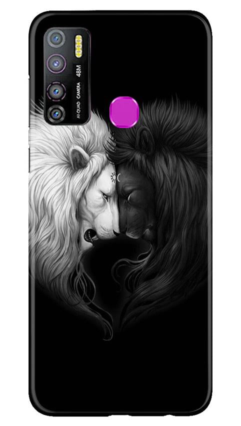 Dark White Lion Mobile Back Case for Infinix Hot 9 Pro (Design - 140) Dark White Lion Case for Infinix Hot 9 Pro (Design - 140)