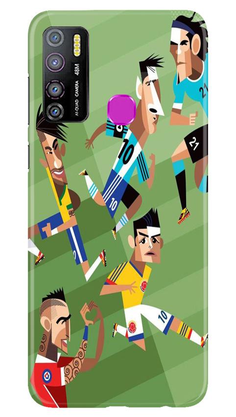 Football Mobile Back Case for Infinix Hot 9 Pro (Design - 166) Football Case for Infinix Hot 9 Pro (Design - 166)