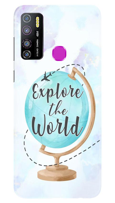 Explore the World Mobile Back Case for Infinix Hot 9 Pro (Design - 207) Explore the World Case for Infinix Hot 9 Pro (Design No. 207)