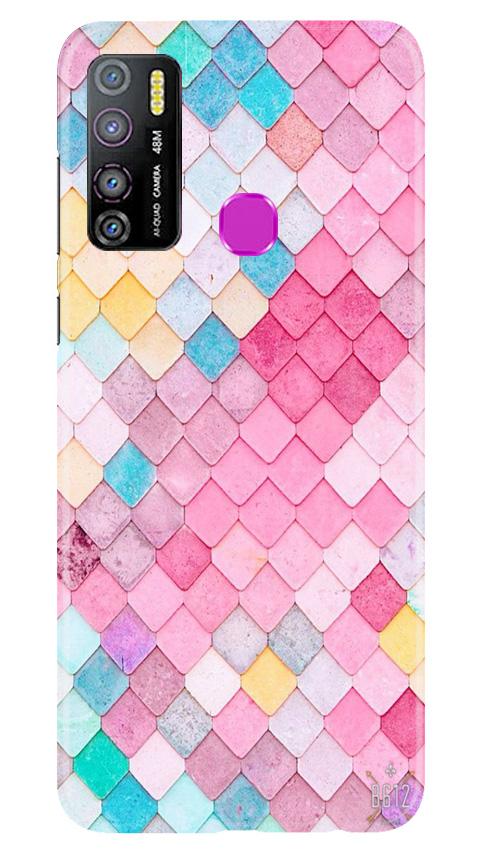 Pink Pattern Mobile Back Case for Infinix Hot 9 Pro (Design - 215) Pink Pattern Case for Infinix Hot 9 Pro (Design No. 215)