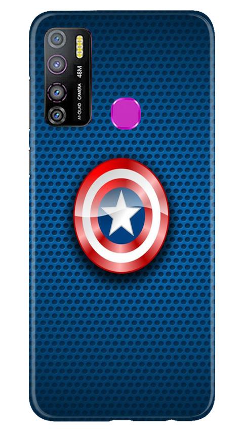 Captain America Shield Mobile Back Case for Infinix Hot 9 Pro (Design - 253) Captain America Shield Case for Infinix Hot 9 Pro (Design No. 253)