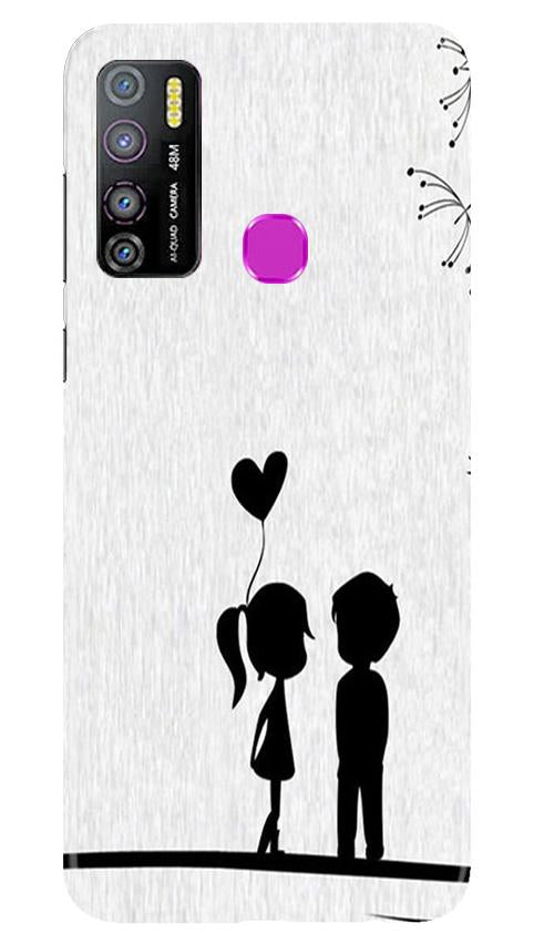 Cute Kid Couple Mobile Back Case for Infinix Hot 9 Pro (Design - 283) Cute Kid Couple Case for Infinix Hot 9 Pro (Design No. 283)
