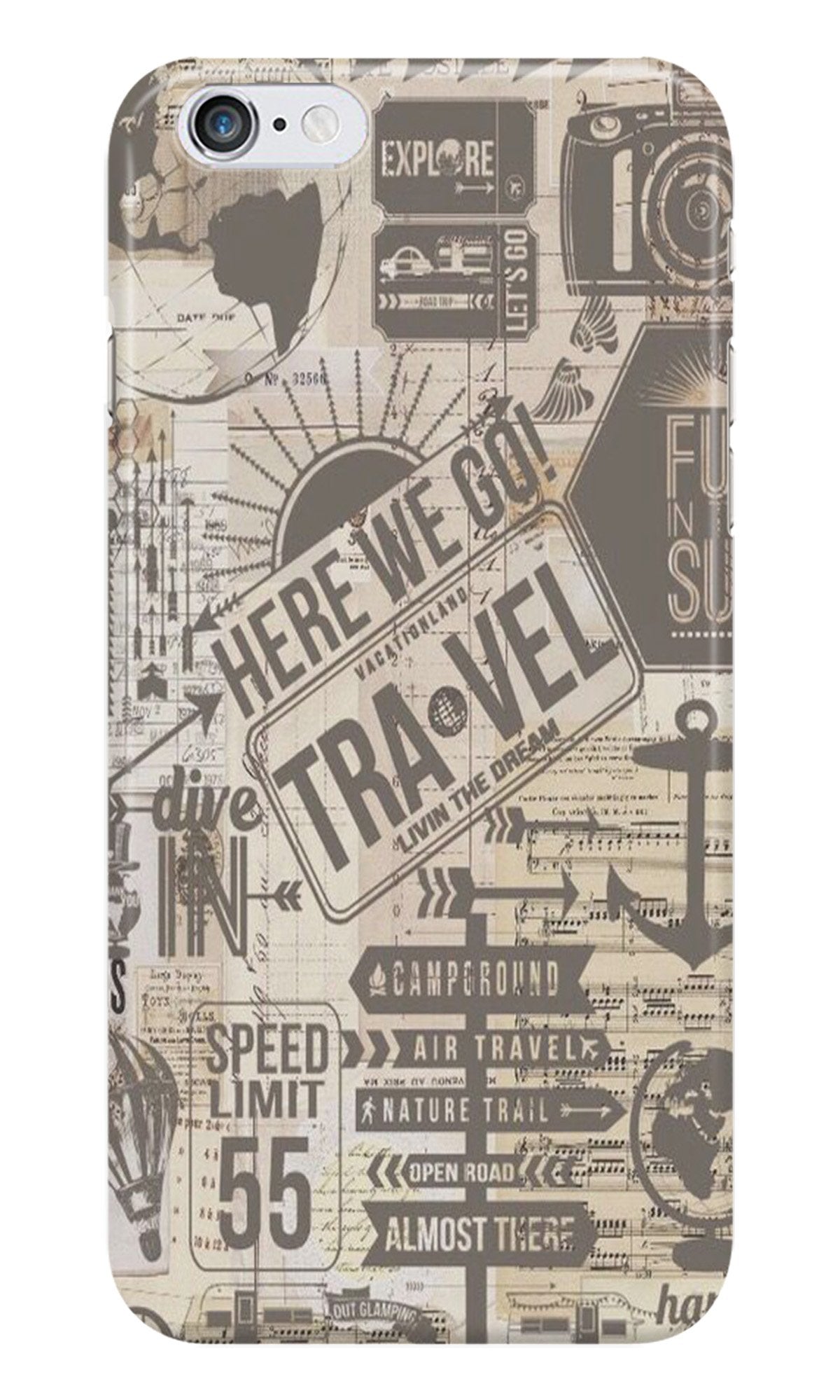 Travel Case for iPhone 6 Plus/ 6s Plus (Design - 104) Travel Case for iPhone 6 Plus/ 6s Plus (Design - 104)