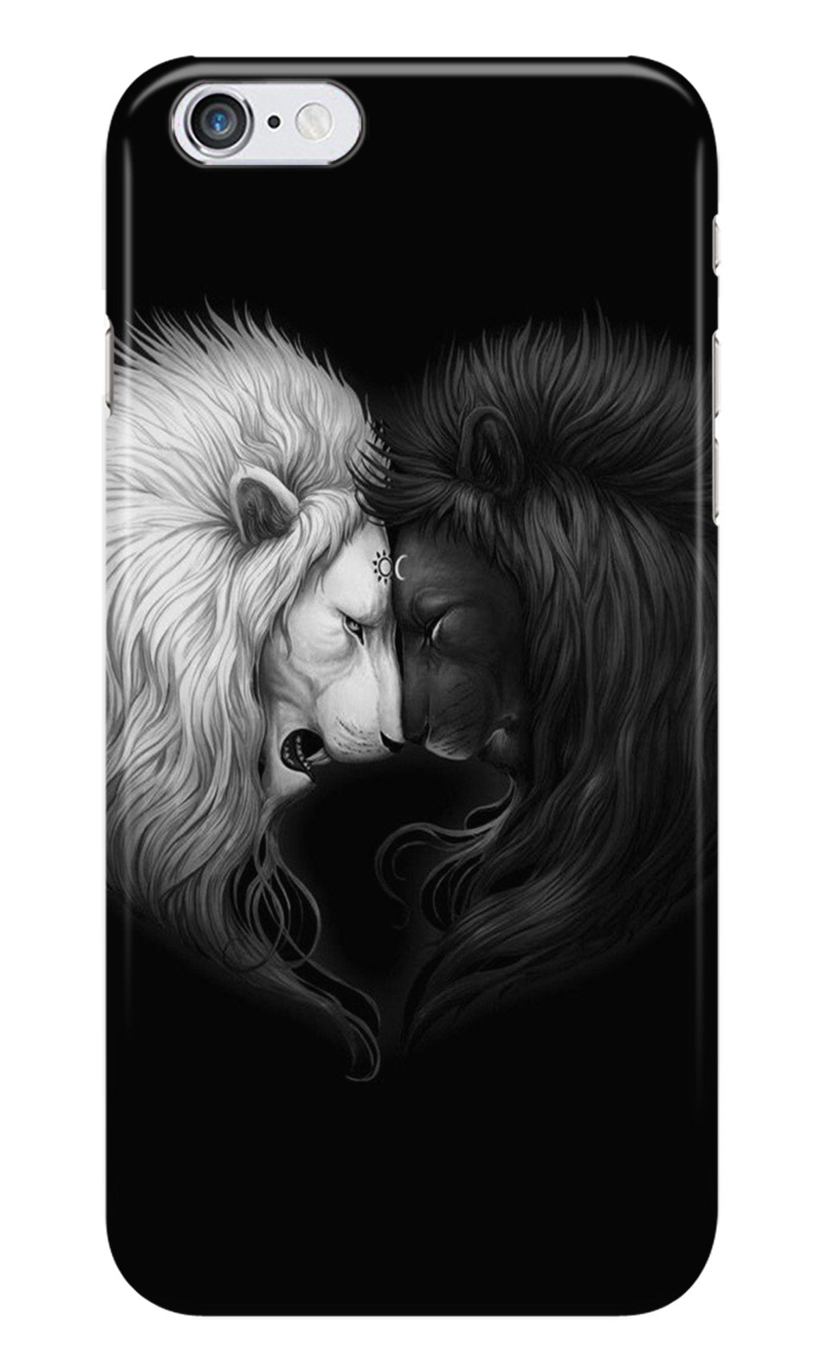 Dark White Lion Case for iPhone 6 Plus/ 6s Plus (Design - 140)