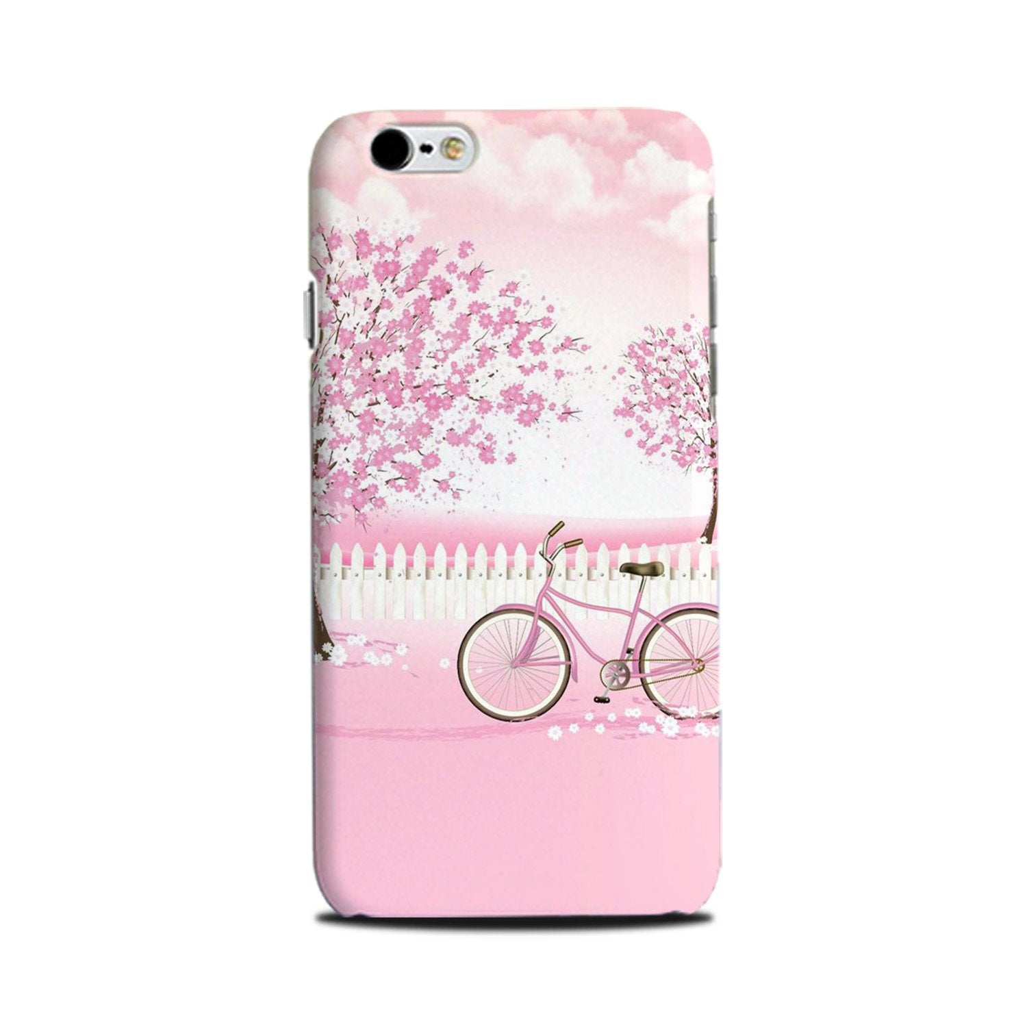 Pink Flowers Cycle Case for iPhone 6Plus/ 6sPlus (Design - 102) Pink Flowers Cycle Case for iPhone 6Plus/ 6sPlus (Design - 102)