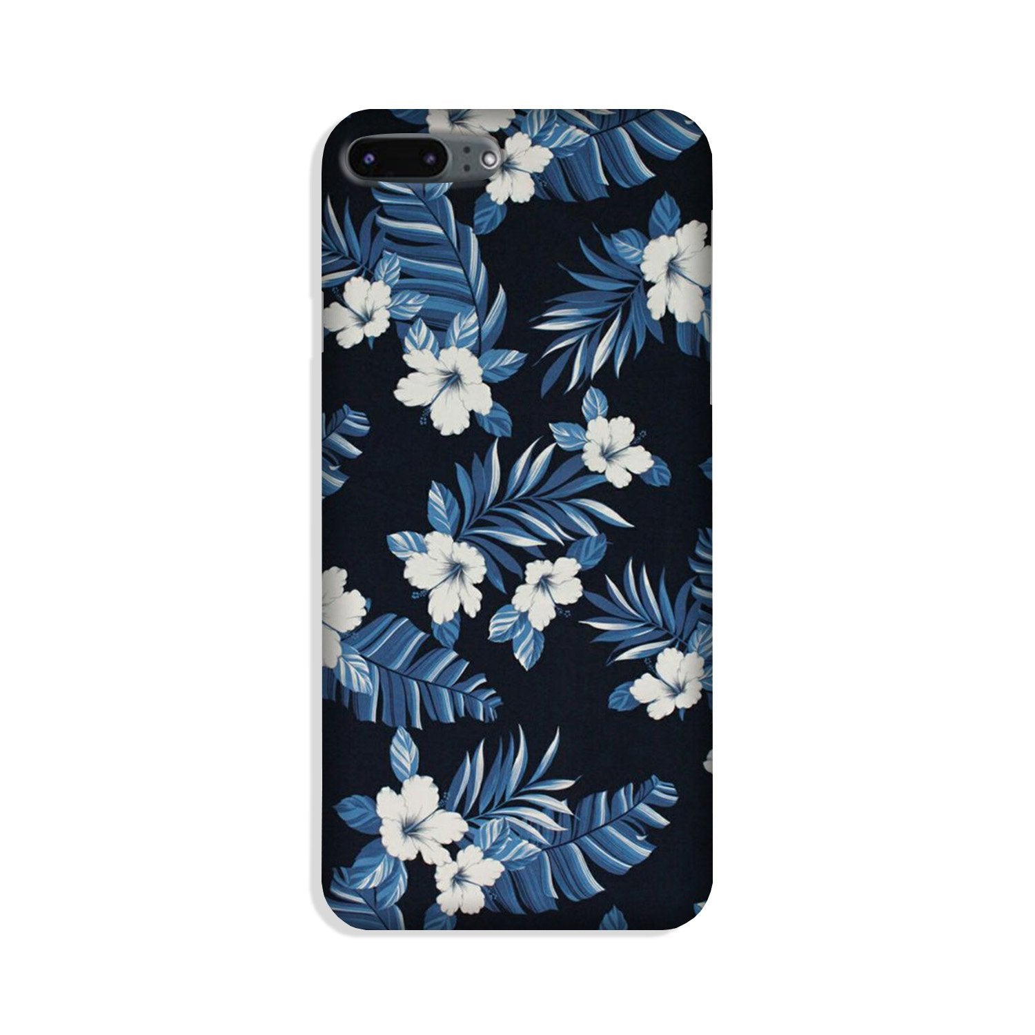 White flowers Blue Background2 Case for iPhone 8 Plus White flowers Blue Background2 Case for iPhone 8 Plus
