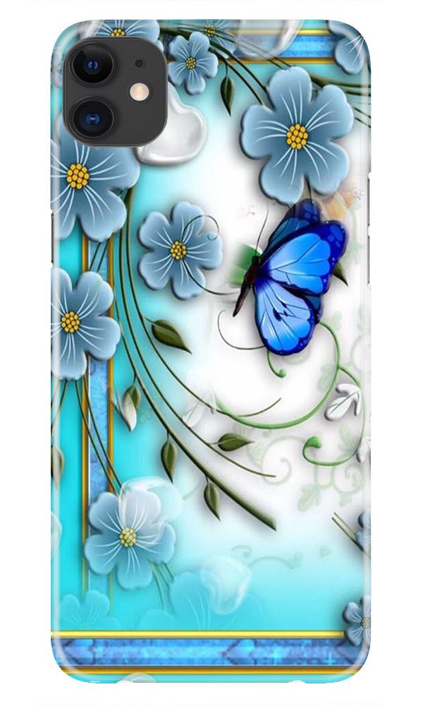 Blue Butterfly Mobile Back Case for iPhone 11 (Design - 21) Blue Butterfly Case for iPhone 11