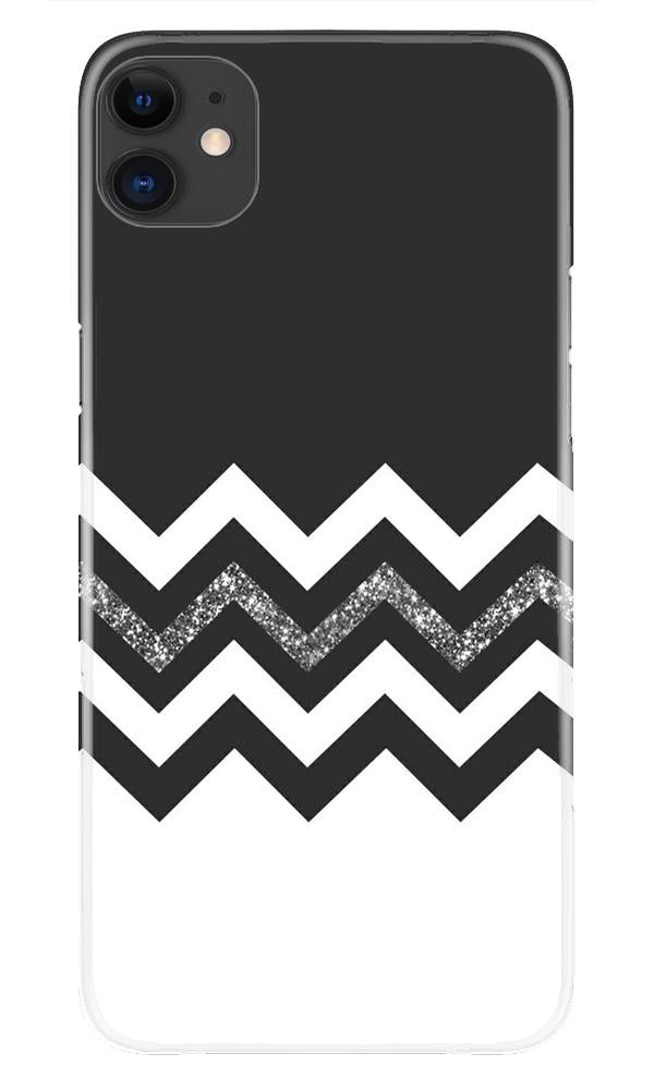 Black white Pattern2Mobile Back Case for iPhone 11 (Design - 83) Black white Pattern2Case for iPhone 11