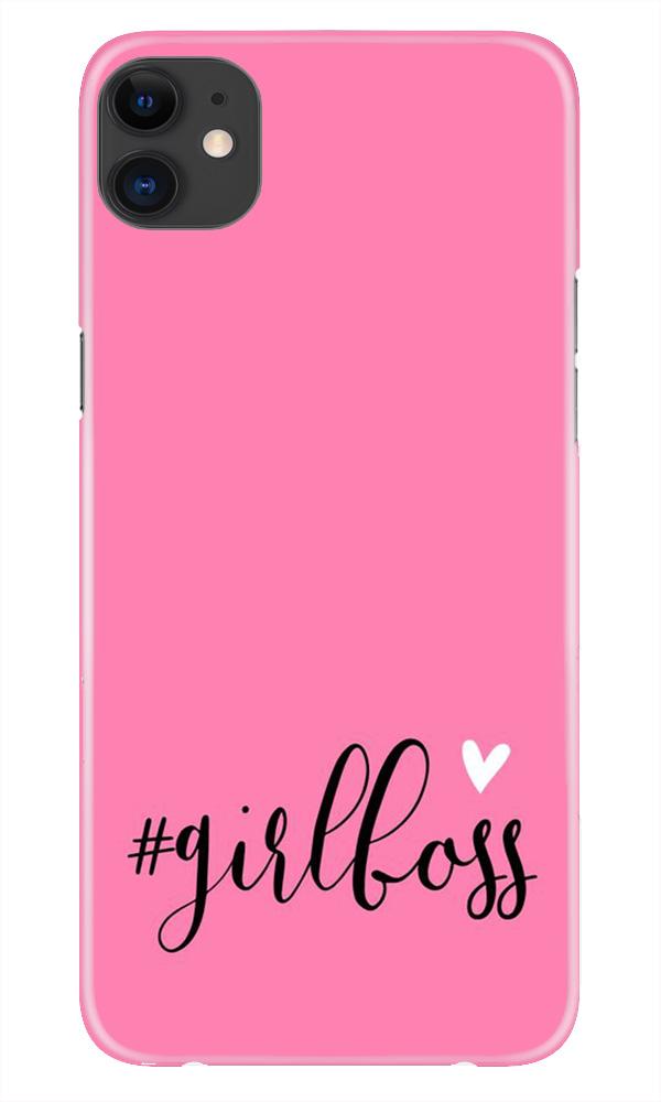 Girl Boss Pink Mobile Back Case for iPhone 11 Pro Max logo cut (Design - 269) Girl Boss Pink Case for iPhone 11 Pro Max logo cut (Design No. 269)