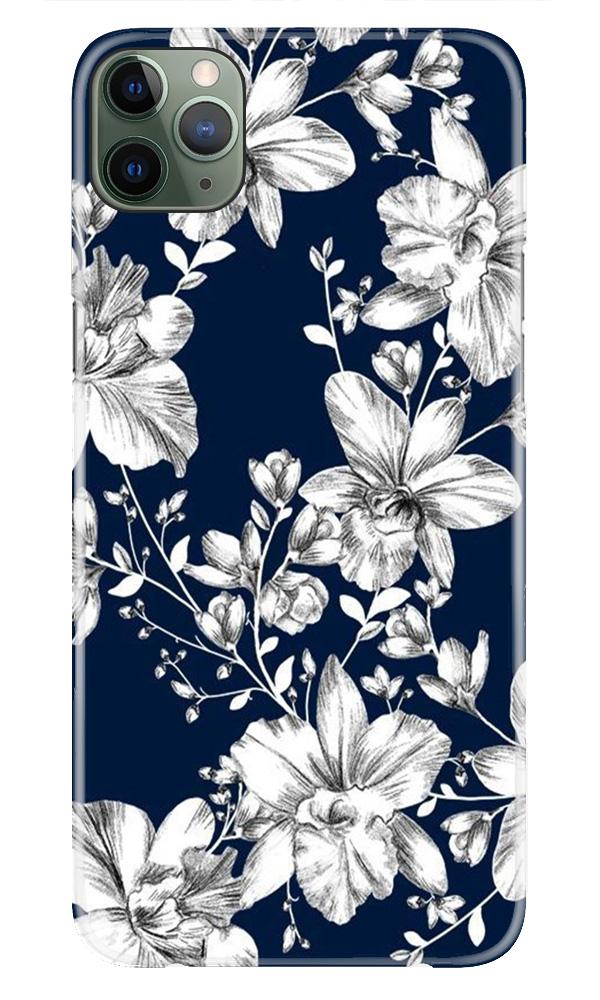 White flowers Blue Background Case for iPhone 11 Pro White flowers Blue Background Case for iPhone 11 Pro