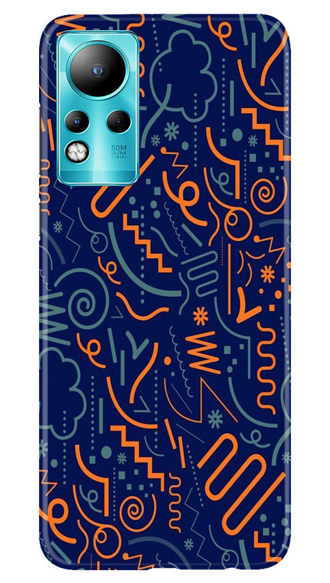 Line Art Baground Mobile Back Case for Infinix Note 11 (Design - 26) Line Art Baground Case for Infinix Note 11