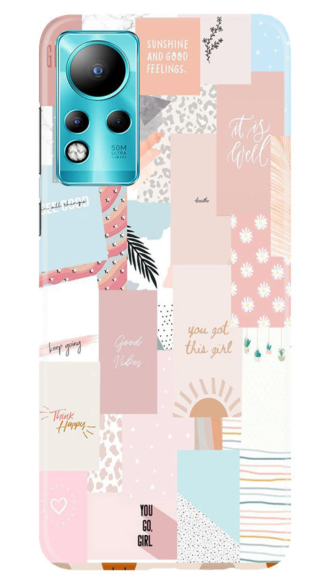 Shinny Blue Background Mobile Back Case for Infinix Note 11 (Design - 32) Shinny Blue Background Case for Infinix Note 11