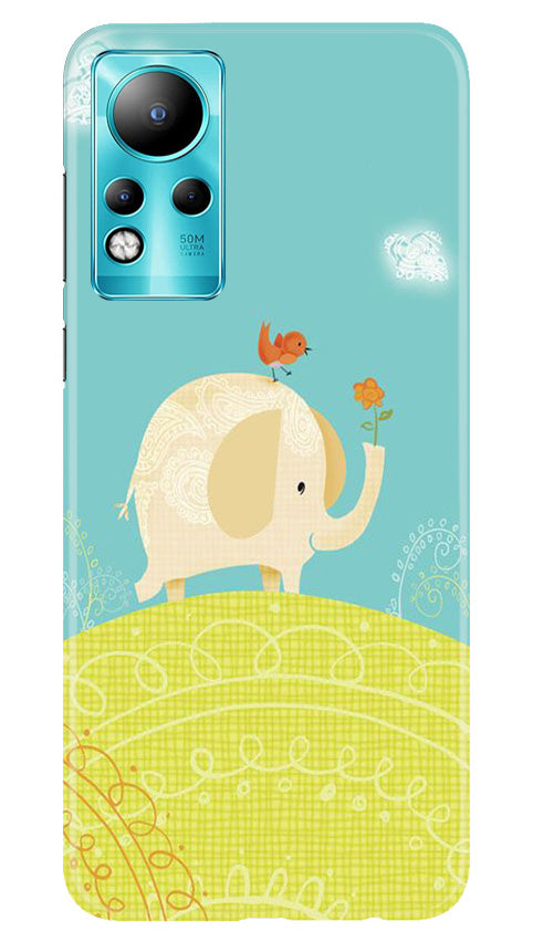 Elephant Painting Mobile Back Case for Infinix Note 11 (Design - 46) Elephant Painting Case for Infinix Note 11