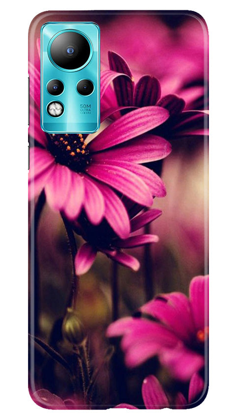 Purple Daisy Mobile Back Case for Infinix Note 11 (Design - 65) Purple Daisy Case for Infinix Note 11