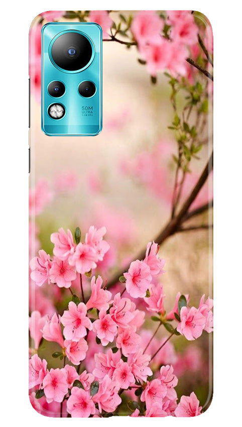 Pink flowers Mobile Back Case for Infinix Note 11 (Design - 69) Pink flowers Case for Infinix Note 11