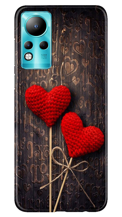 Red Hearts Mobile Back Case for Infinix Note 11 (Design - 80) Red Hearts Case for Infinix Note 11