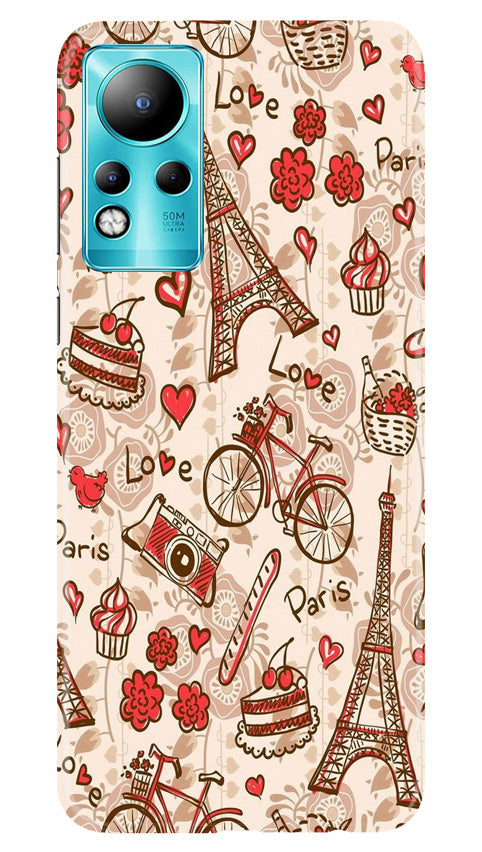 Love Paris Mobile Back Case for Infinix Note 11 (Design - 103) Love Paris Case for Infinix Note 11 (Design - 103)