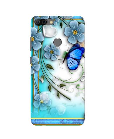 Blue Butterfly Mobile Back Case for Infinix Hot 6 Pro (Design - 21) Blue Butterfly Case for Infinix Hot 6 Pro