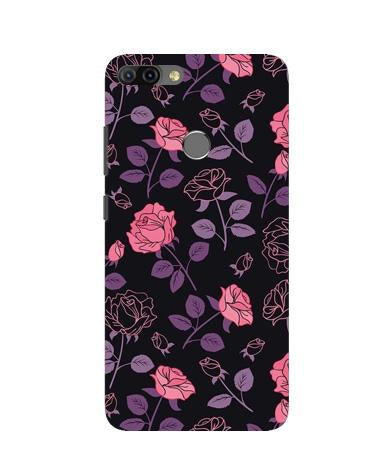 Rose Black Background Mobile Back Case for Infinix Hot 6 Pro (Design - 27) Rose Black Background Case for Infinix Hot 6 Pro