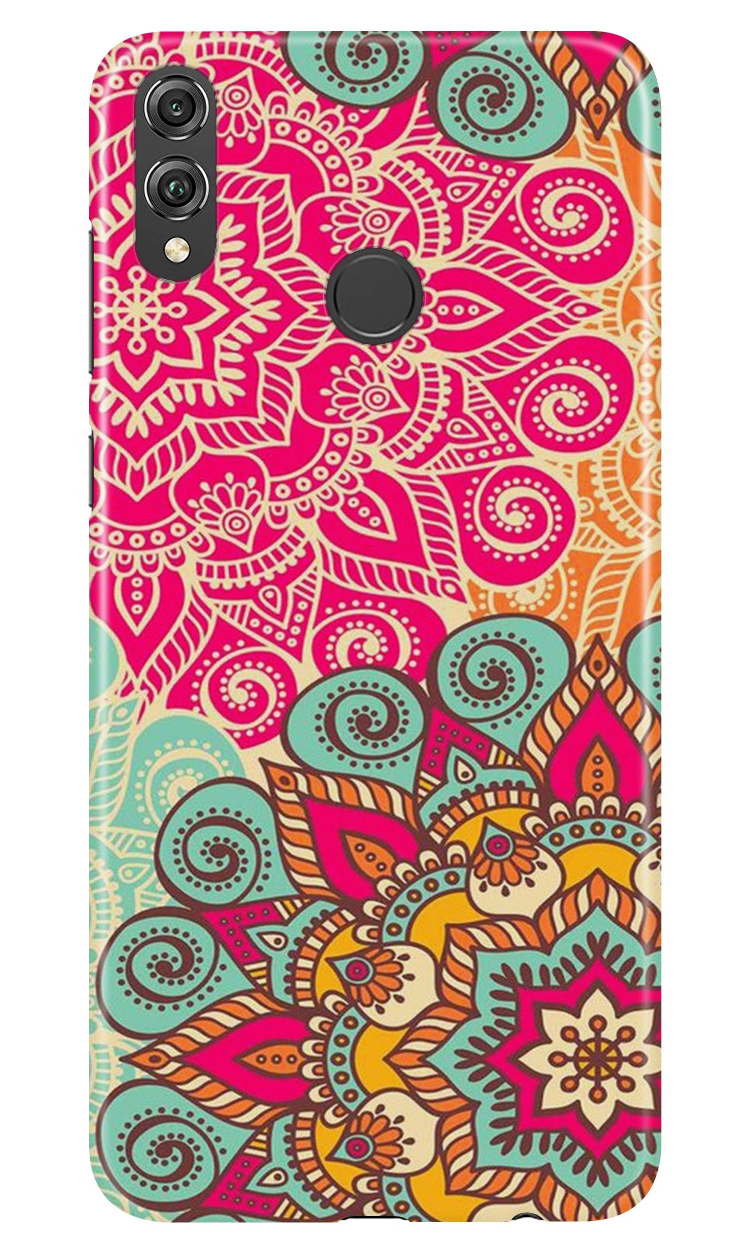 Rangoli art Mobile Back Case for Infinix Hot 7 Pro (Design - 6) Rangoli art Case for Infinix Hot 7 Pro