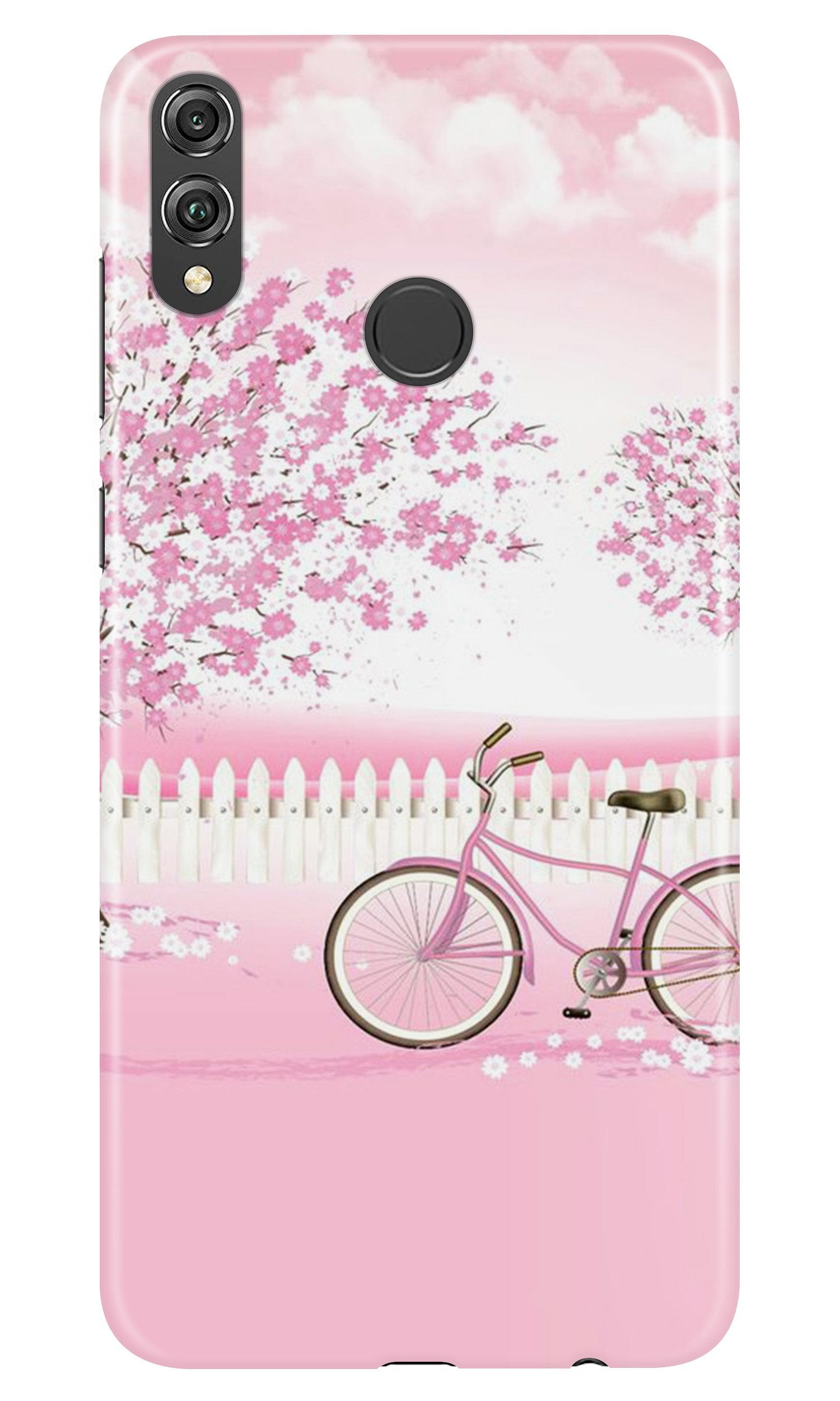 Pink Flowers Cycle Mobile Back Case for Infinix Hot 7 Pro (Design - 102) Pink Flowers Cycle Case for Infinix Hot 7 Pro (Design - 102)