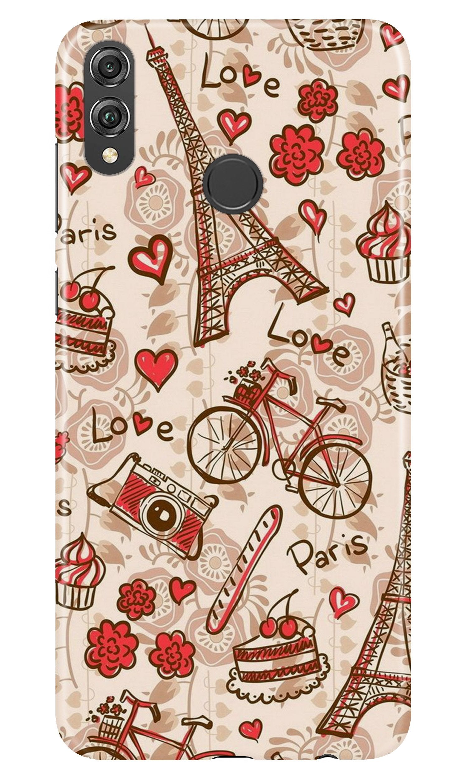 Love Paris Mobile Back Case for Infinix Hot 7 Pro (Design - 103) Love Paris Case for Infinix Hot 7 Pro (Design - 103)