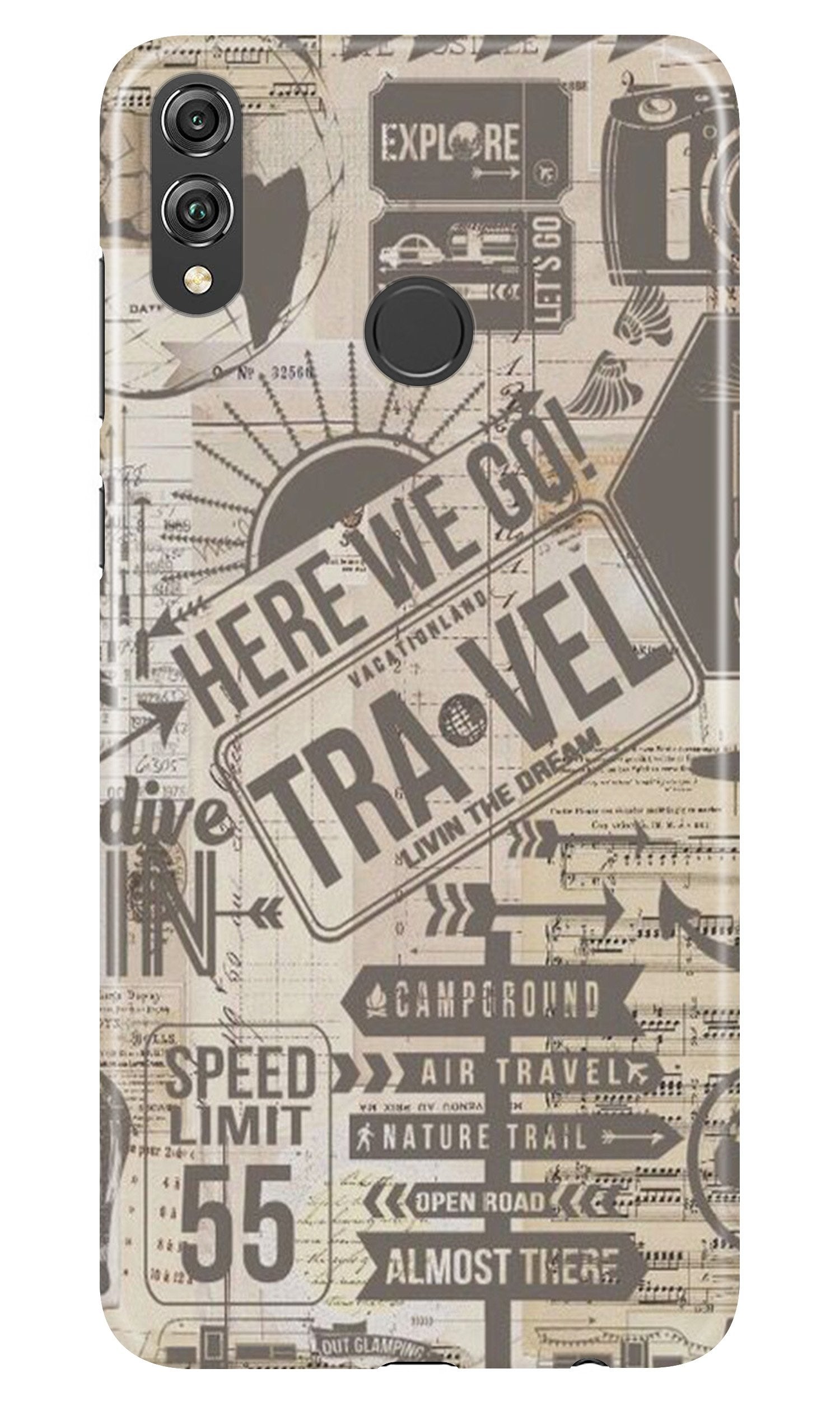Travel Mobile Back Case for Infinix Hot 7 Pro (Design - 104) Travel Case for Infinix Hot 7 Pro (Design - 104)