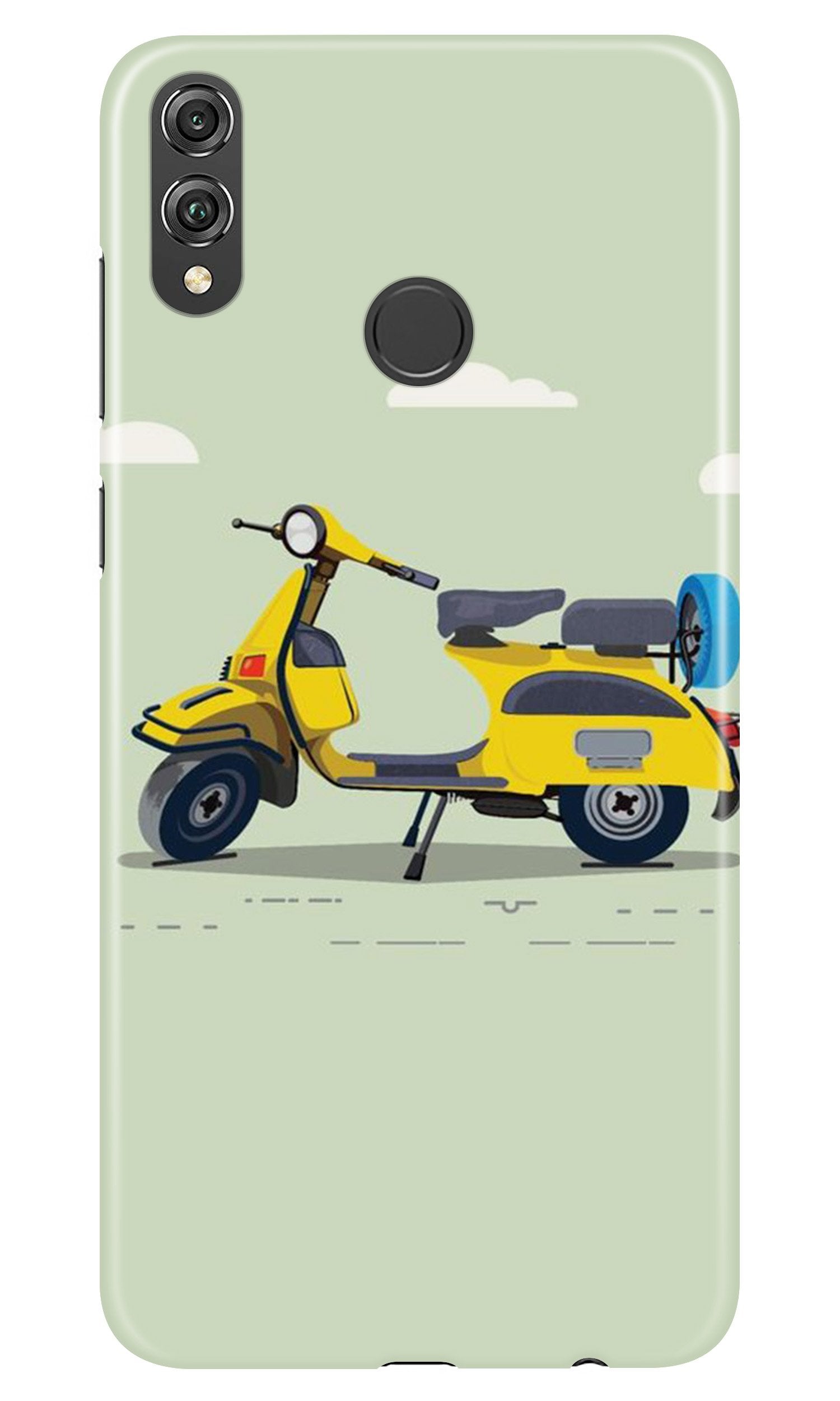 Vintage Scooter Mobile Back Case for Infinix Hot 7 Pro (Design - 260) Vintage Scooter Case for Infinix Hot 7 Pro (Design No. 260)