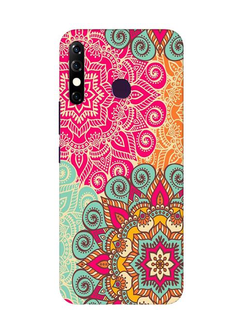 Rangoli art Mobile Back Case for Infinix Hot 8 (Design - 6) Rangoli art Case for Infinix Hot 8
