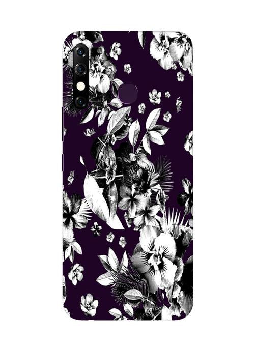 white flowers Mobile Back Case for Infinix Hot 8 (Design - 7) white flowers Case for Infinix Hot 8