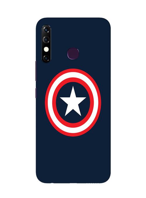 Captain America Mobile Back Case for Infinix Hot 8 (Design - 42) Captain America Case for Infinix Hot 8
