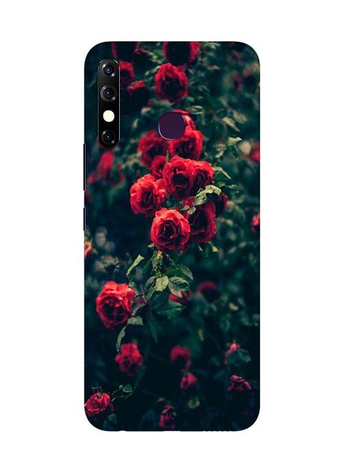 Red Rose Mobile Back Case for Infinix Hot 8 (Design - 66) Red Rose Case for Infinix Hot 8