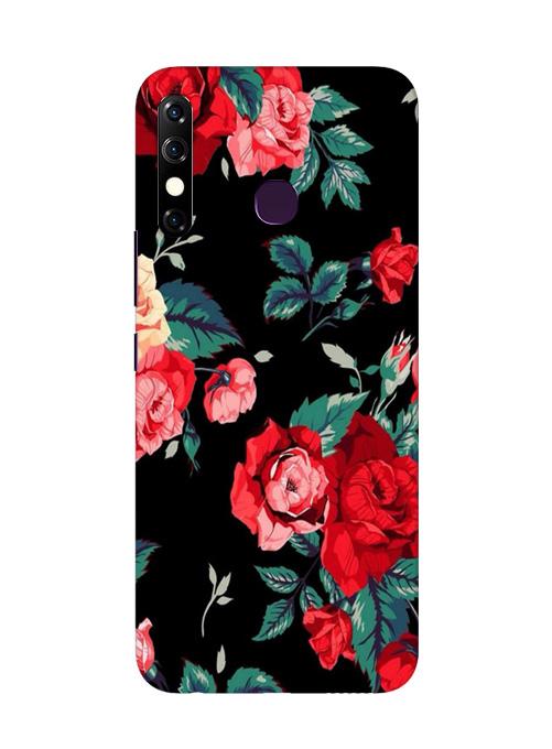 Red Rose2 Mobile Back Case for Infinix Hot 8 (Design - 81) Red Rose2 Case for Infinix Hot 8
