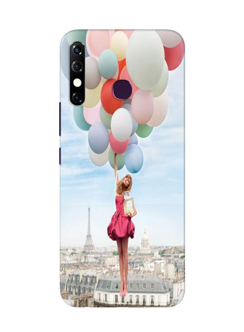 Girl with Baloon Mobile Back Case for Infinix Hot 8 (Design - 84) Girl with Baloon Case for Infinix Hot 8