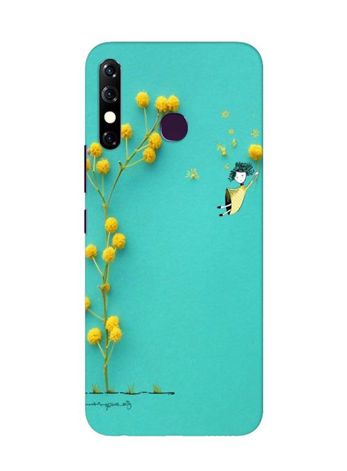 Flowers Girl Mobile Back Case for Infinix Hot 8 (Design - 216) Flowers Girl Case for Infinix Hot 8 (Design No. 216)
