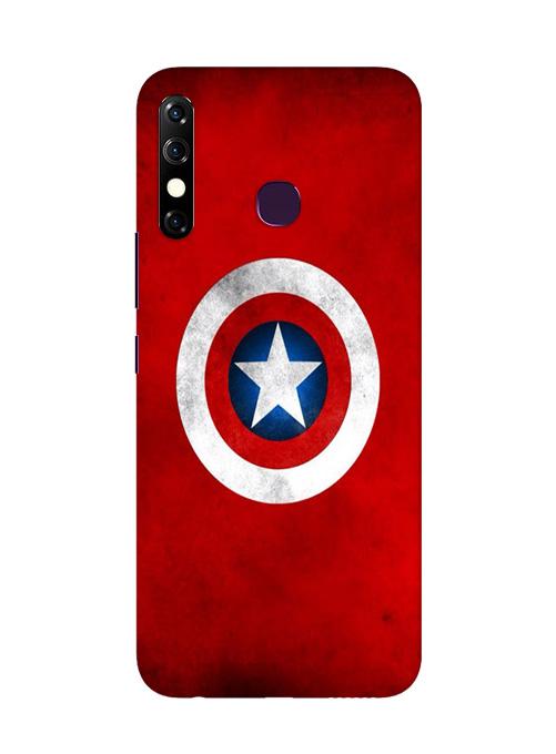 Captain America Mobile Back Case for Infinix Hot 8 (Design - 249) Captain America Case for Infinix Hot 8 (Design No. 249)