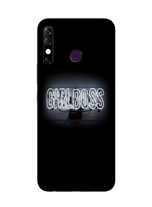 Girl Boss Black Mobile Back Case for Infinix Hot 8 (Design - 268) Girl Boss Black Case for Infinix Hot 8 (Design No. 268)