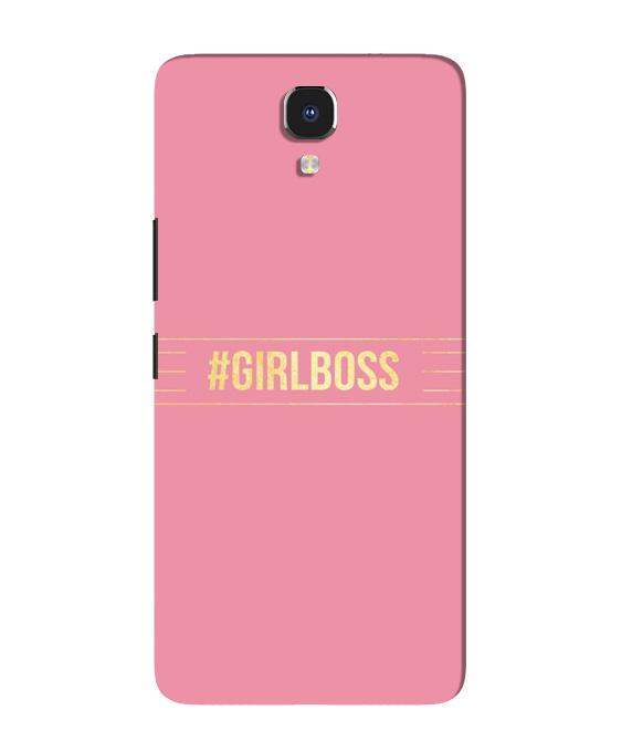 Girl Boss Pink Mobile Back Case for Infinix Note 4 (Design - 263) Girl Boss Pink Case for Infinix Note 4 (Design No. 263)