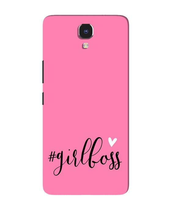 Girl Boss Pink Mobile Back Case for Infinix Note 4 (Design - 269) Girl Boss Pink Case for Infinix Note 4 (Design No. 269)