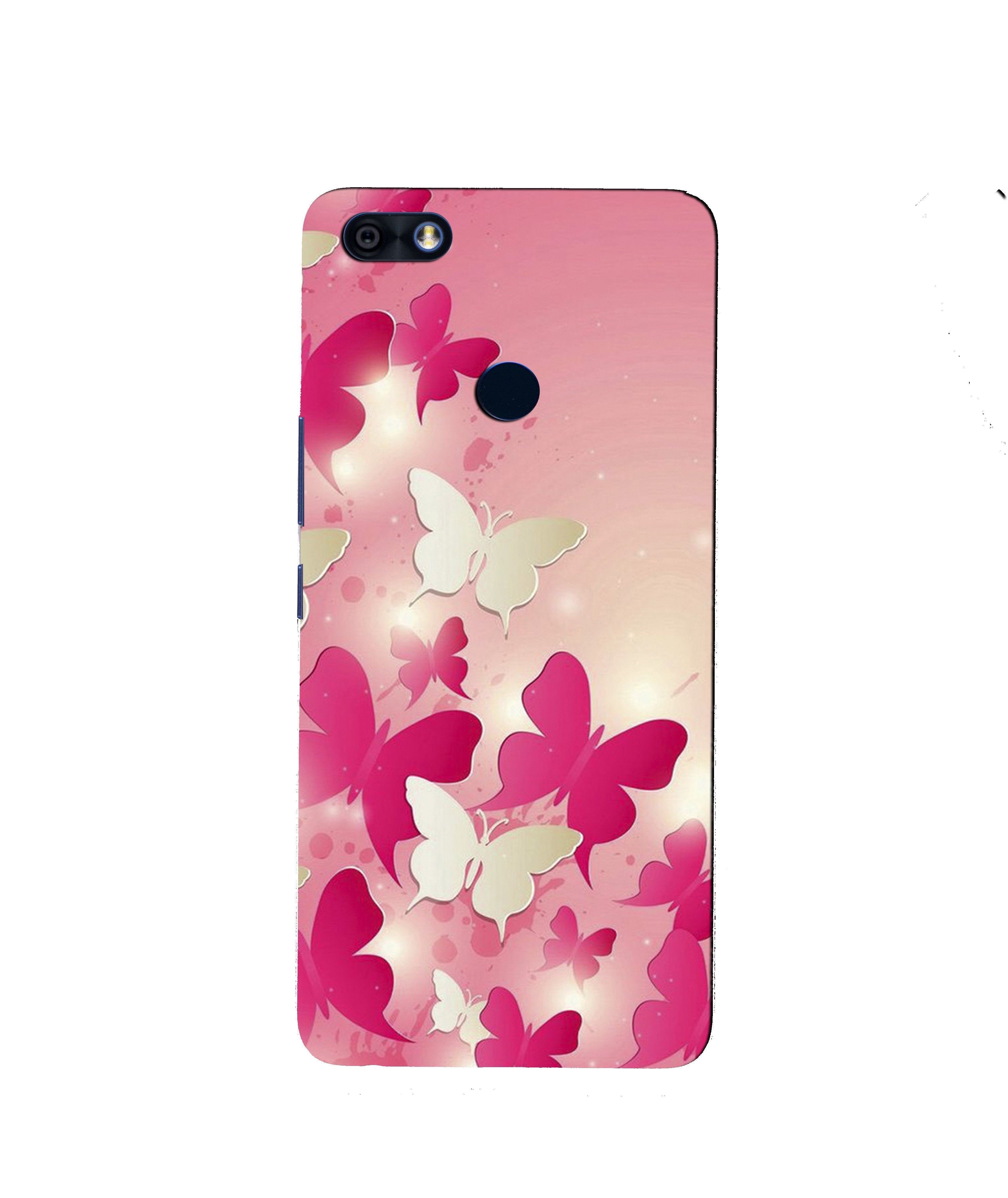 White Pick Butterflies Mobile Back Case for Infinix Note 5 / Note 5 Pro (Design - 28) White Pick Butterflies Case for Infinix Note 5 / Note 5 Pro