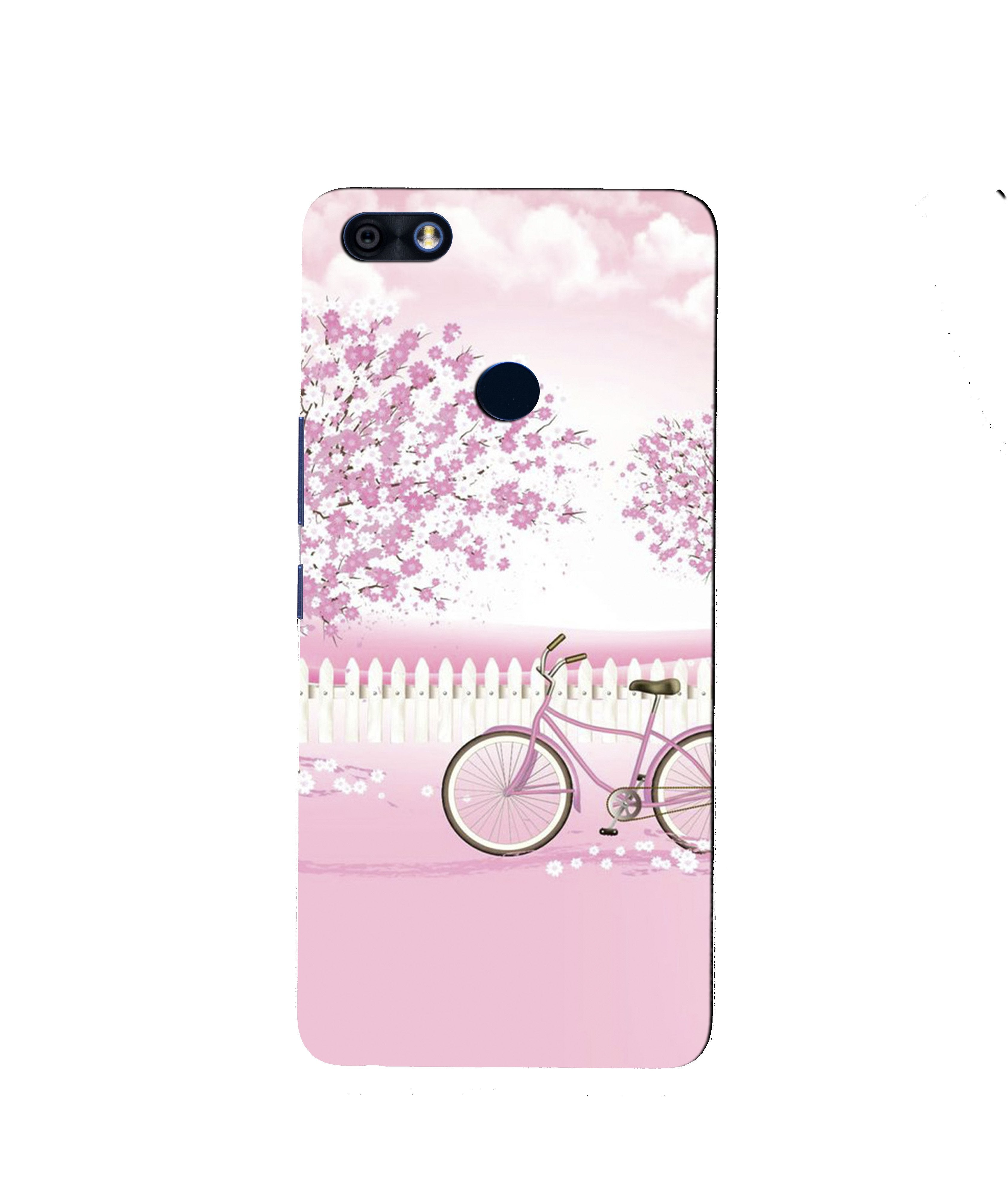 Pink Flowers Cycle Mobile Back Case for Infinix Note 5 / Note 5 Pro (Design - 102) Pink Flowers Cycle Case for Infinix Note 5 / Note 5 Pro (Design - 102)