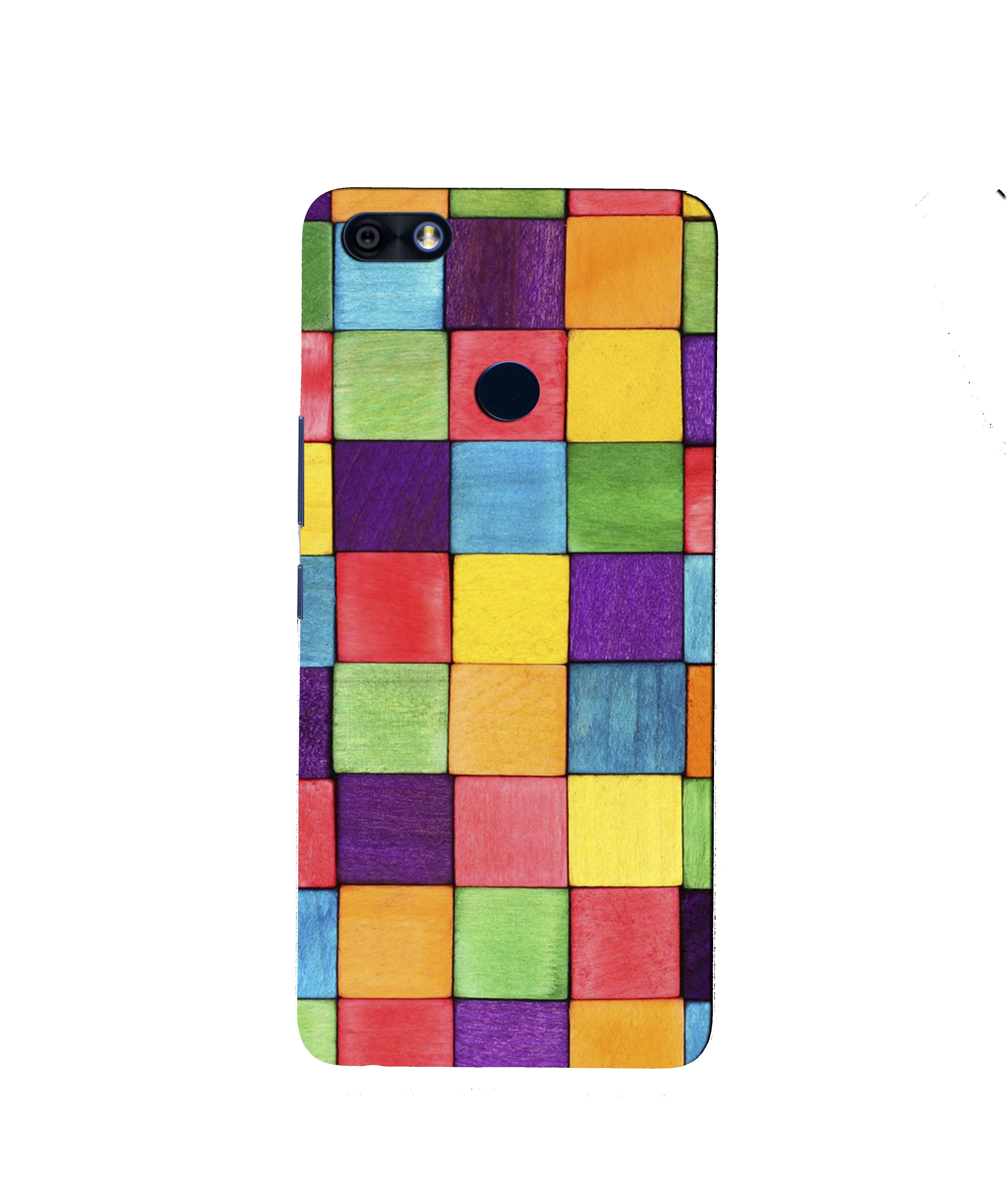 Colorful Square Mobile Back Case for Infinix Note 5 / Note 5 Pro (Design - 218) Colorful Square Case for Infinix Note 5 / Note 5 Pro (Design No. 218)
